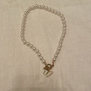 NEW petit moments pearl butterfly necklace